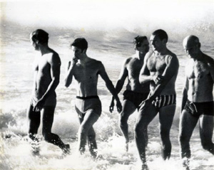 bodyguards nelson chad 2nd rt &dennis heussner far left with prince charles & aid bondi 74 photo courtsey dy slsc.jpg